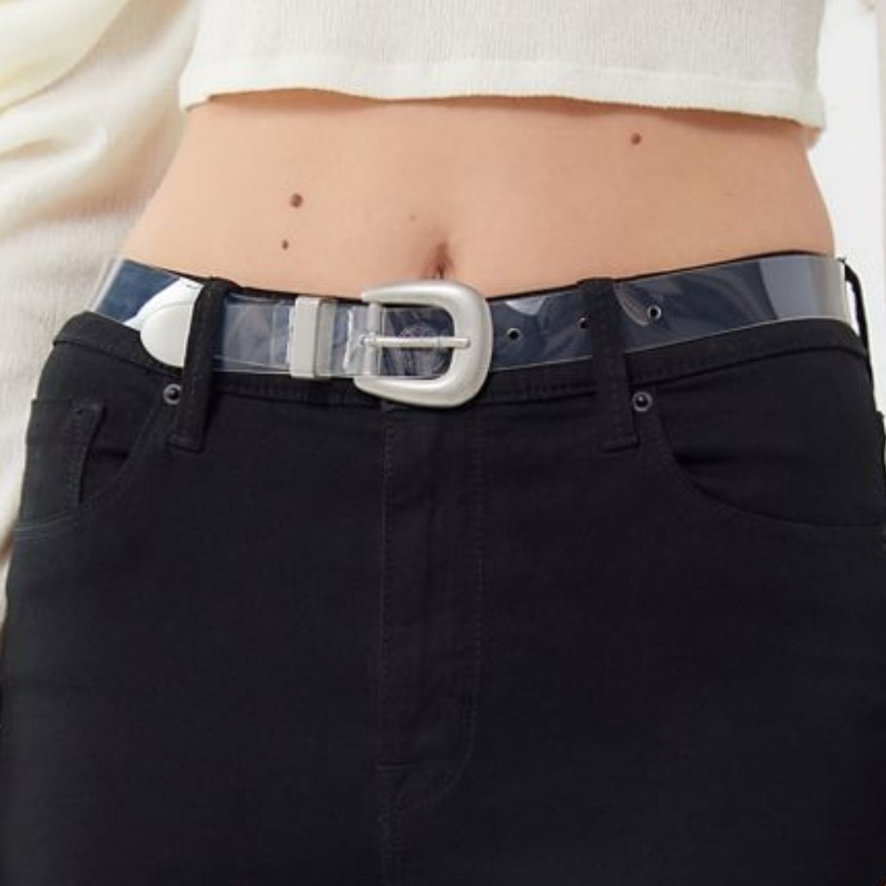 Transparent Clear Western Belt